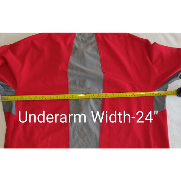 Columbus Clippers New Balance Batting Cage Jacket 1/4 Zip Red Gray Mens XL Ohio - Picture 16 of 16